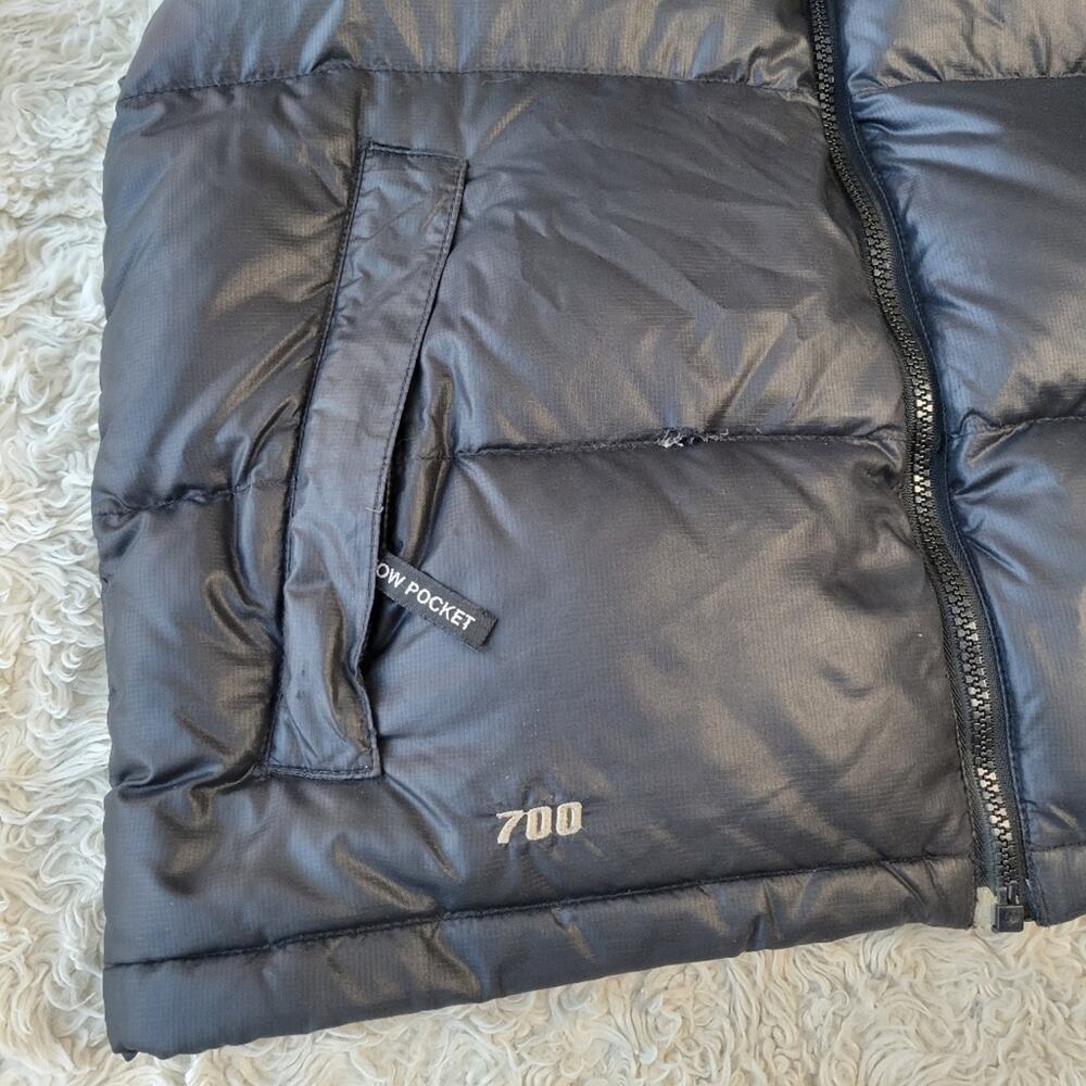 VTG The North Face 1996 Retro Nuptse Puffer Vest 700 Goose Down Black Womens SM - Picture 5 of 14